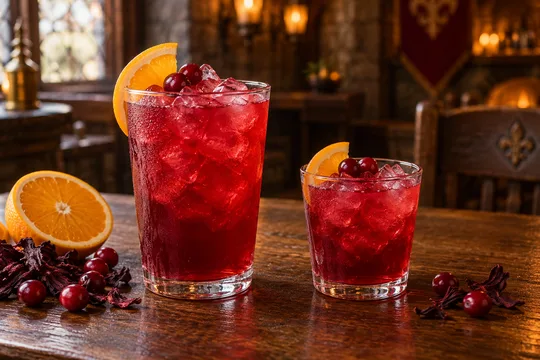 Hibiscus Horizon: regular-size serving on the left and child-size serving on the right