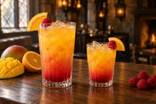 Phoenix Sunrise: regular-size serving on the left and child-size serving on the right