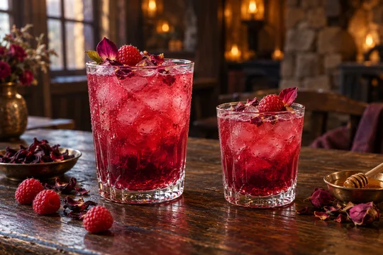 Rosethorn Reverie: regular-size serving on the left and child-size serving on the right