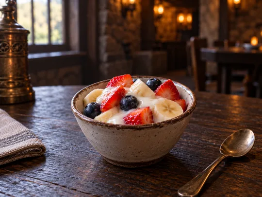 Faerie Fruit Cup: illustrative menu concept