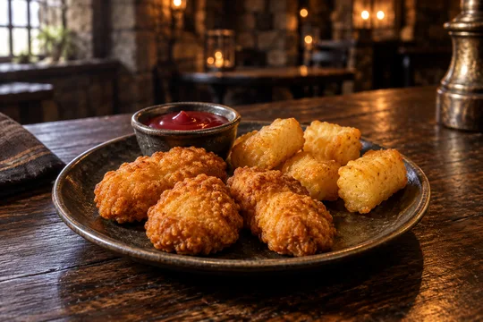 Tiny Dragon Bites: illustrative menu concept